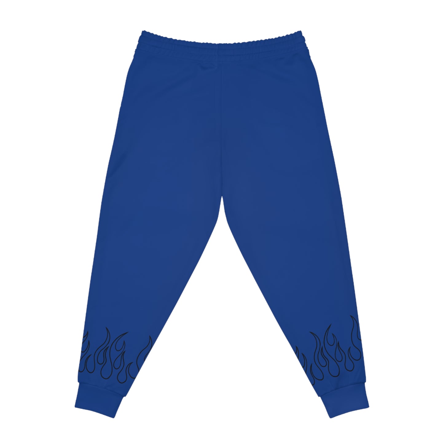 Flame Design Athletic Joggers Blue