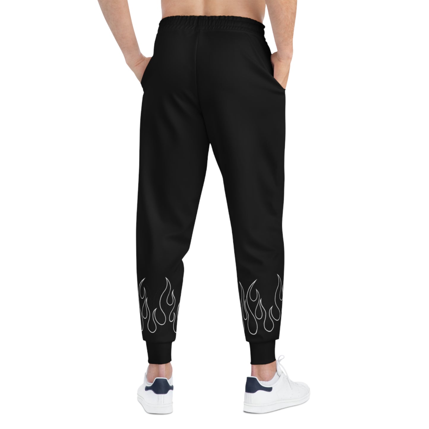 Flame Design Athletic Joggers Black