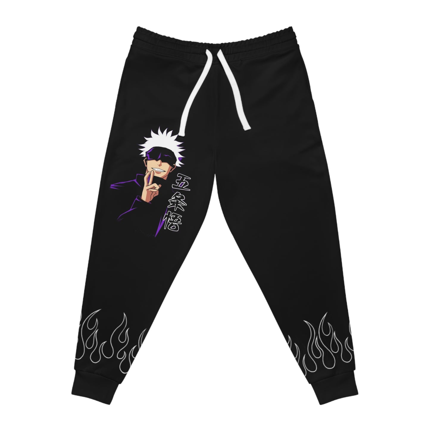 Flame Design Athletic Joggers Black