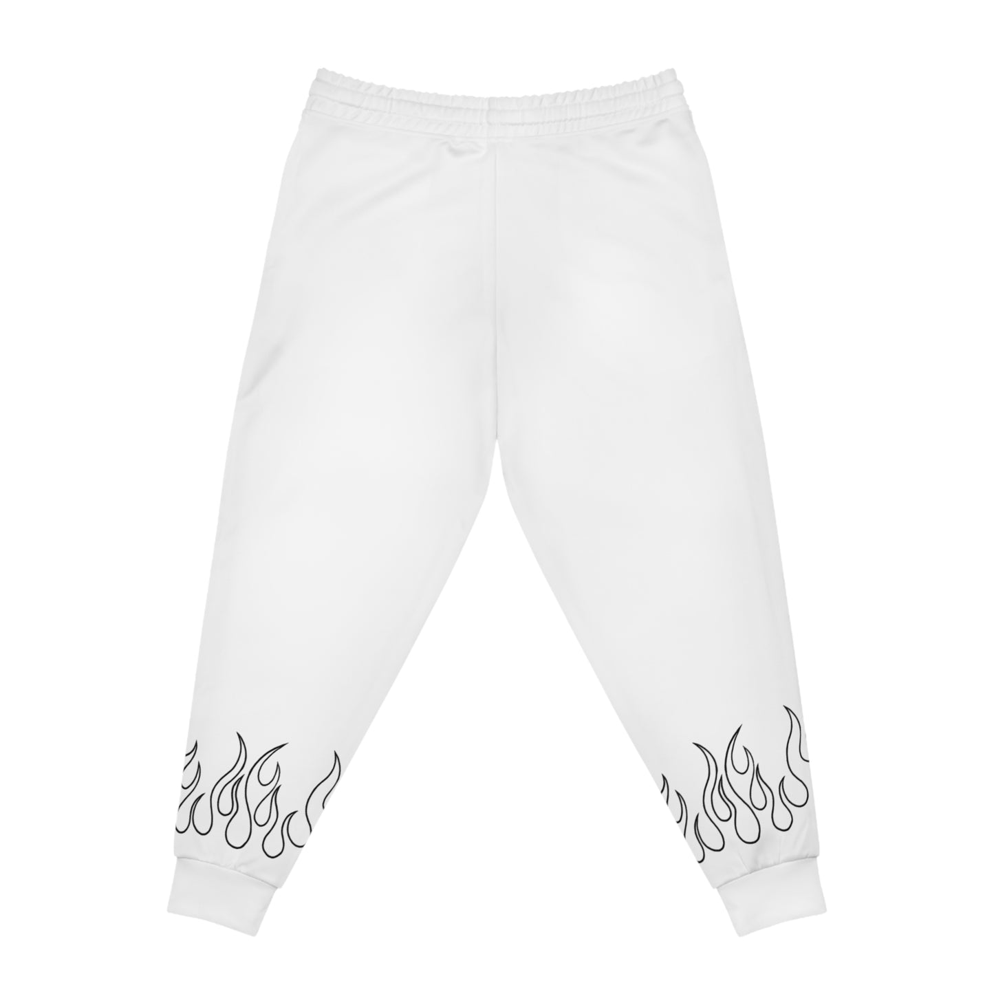 Flame Design Athletic Joggers White