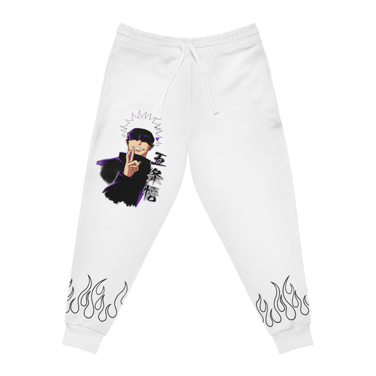 Flame Design Athletic Joggers White